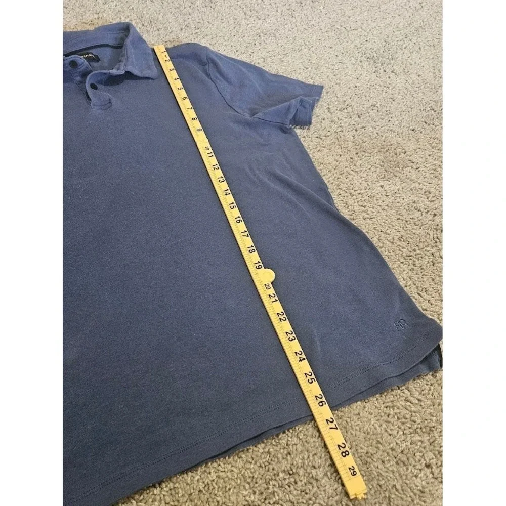 Banana Republic Polo Shirt Men Blue 100% Cotton XL